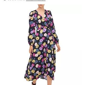 kate spade Winter Garden Midi Wrap Dress